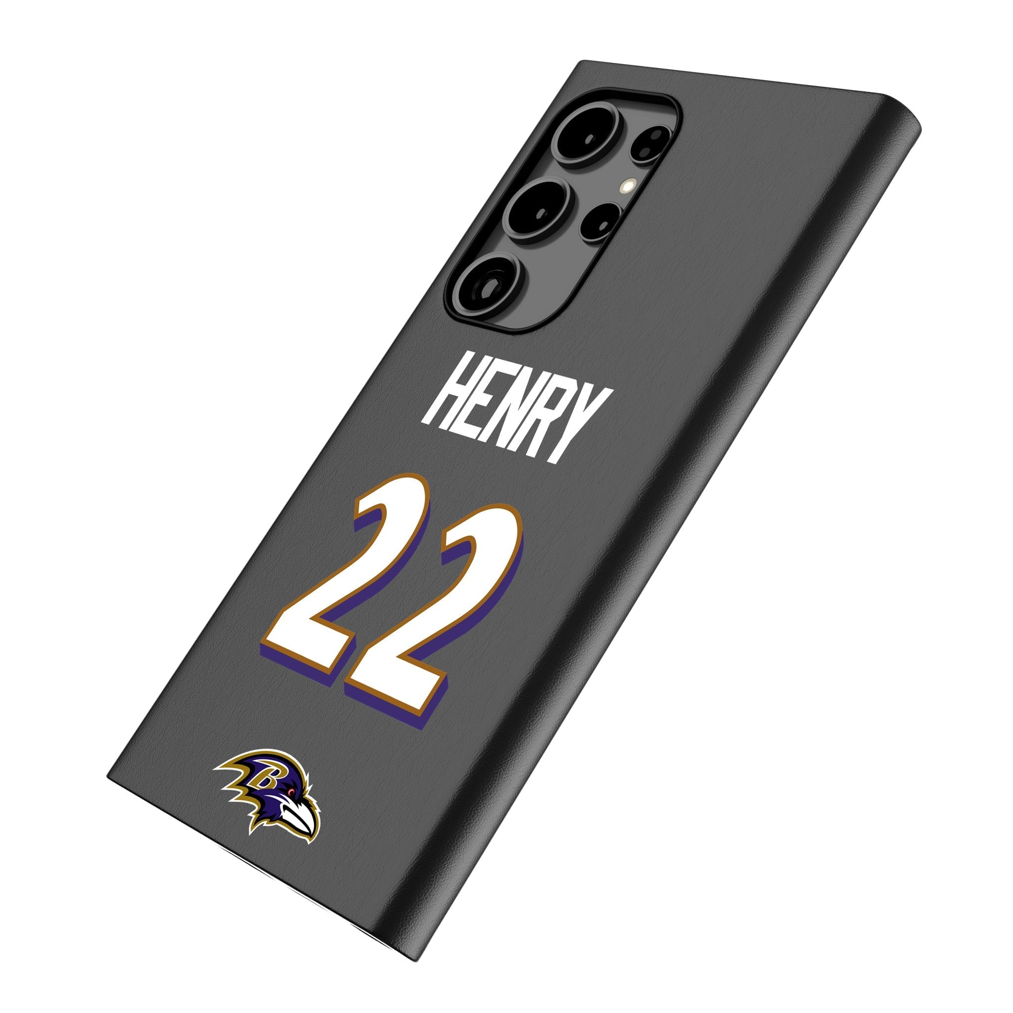 Derrick Henry Baltimore Ravens 22 Ready MagSafe Compatible Phone Case for Samsung Galaxy - Sports Gifts, Sports Memorabilia, Sports Collectibles, Fan Shop