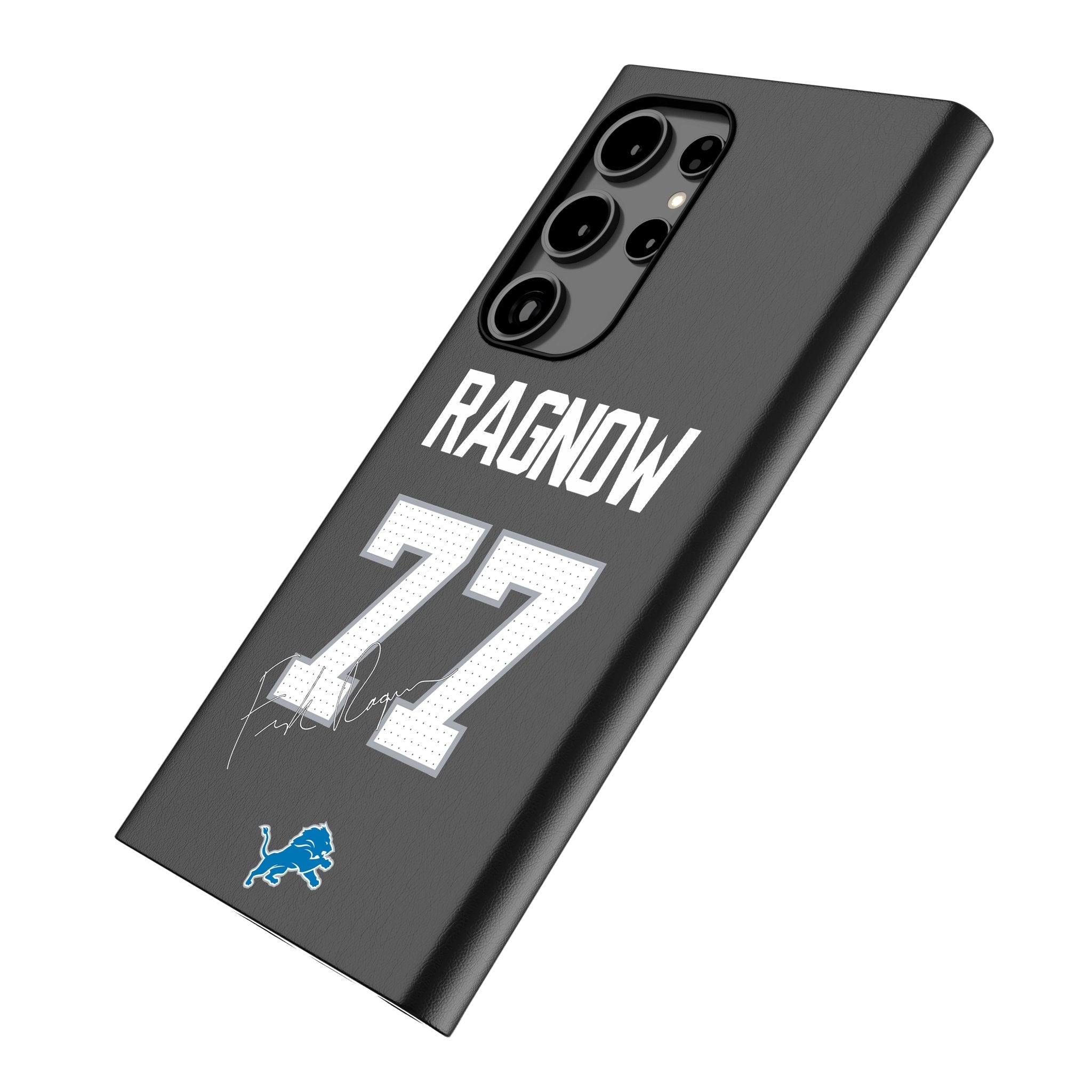 Frank Ragnow Detroit Lions 77 Ready MagSafe Compatible Phone Case for Samsung Galaxy - Sports Gifts, Sports Memorabilia, Sports Collectibles, Fan Shop