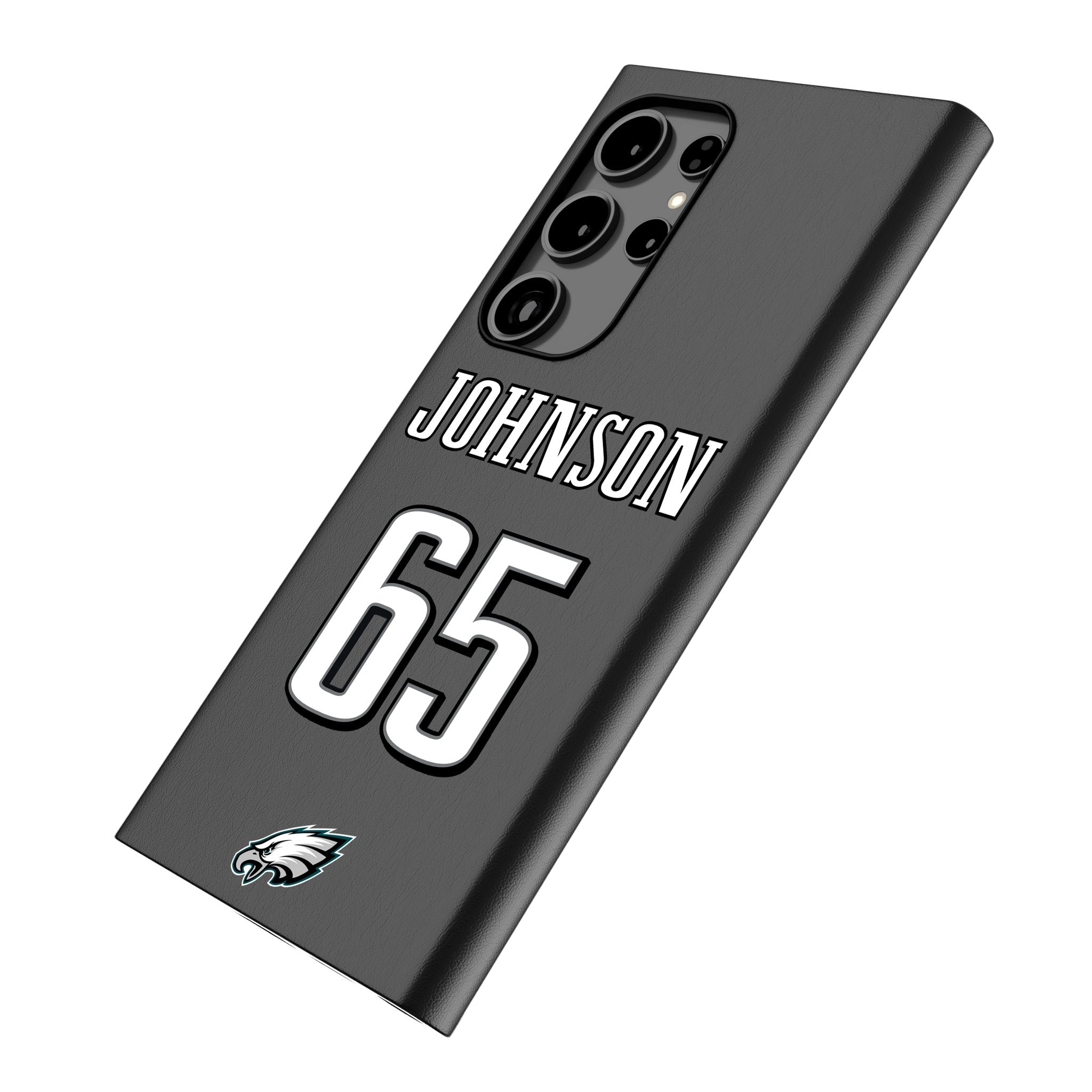 Lane Johnson Philadelphia Eagles 65 Ready MagSafe Compatible Phone Case for Samsung Galaxy - Sports Gifts, Sports Memorabilia, Sports Collectibles, Fan Shop