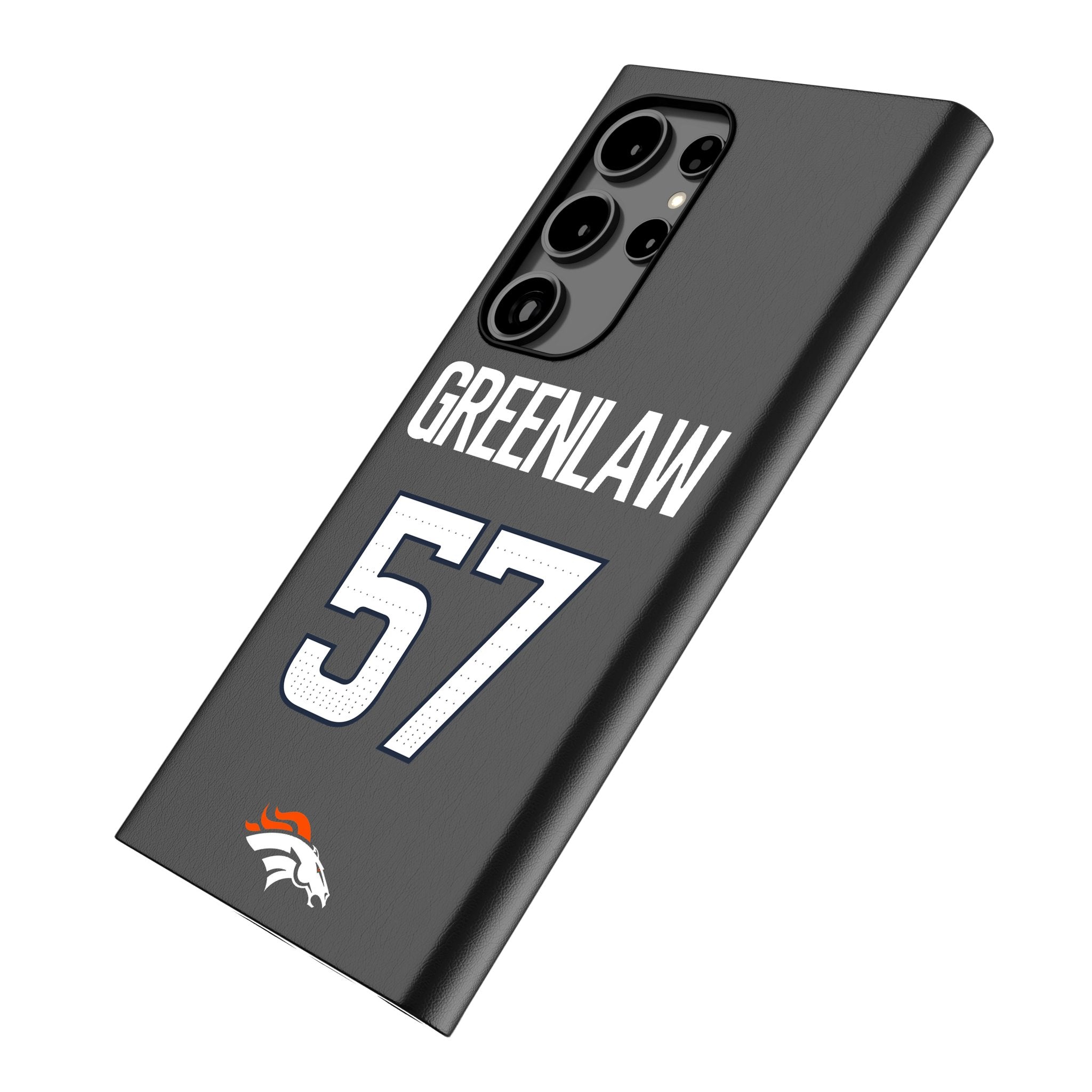 Dre Greenlaw Denver Broncos 57 Game Tactic MagSafe Compatible Phone Case for Samsung Galaxy - Sports Gifts, Sports Memorabilia, Sports Collectibles, Fan Shop