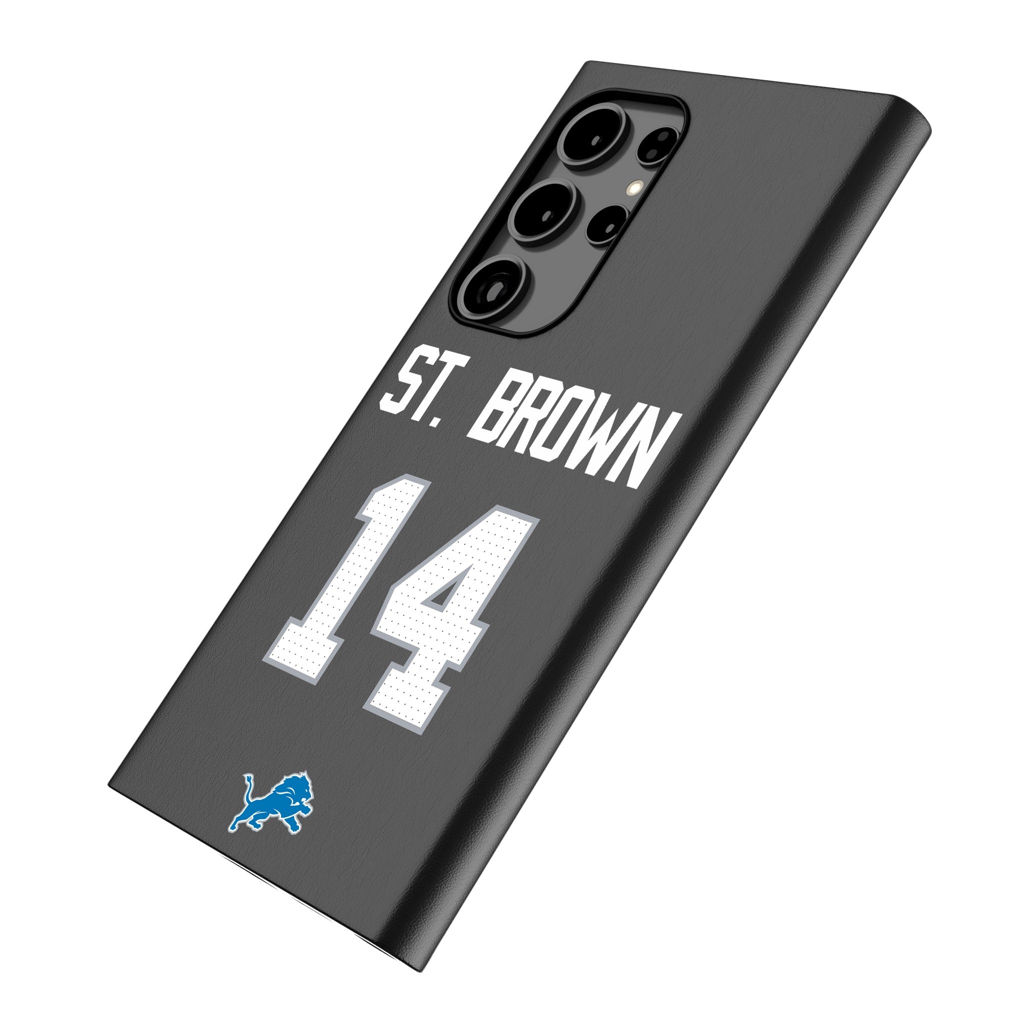 Amon-Ra St. Brown Detroit Lions 14 Ready MagSafe Compatible Phone Case for Samsung Galaxy - Sports Gifts, Sports Memorabilia, Sports Collectibles, Fan Shop