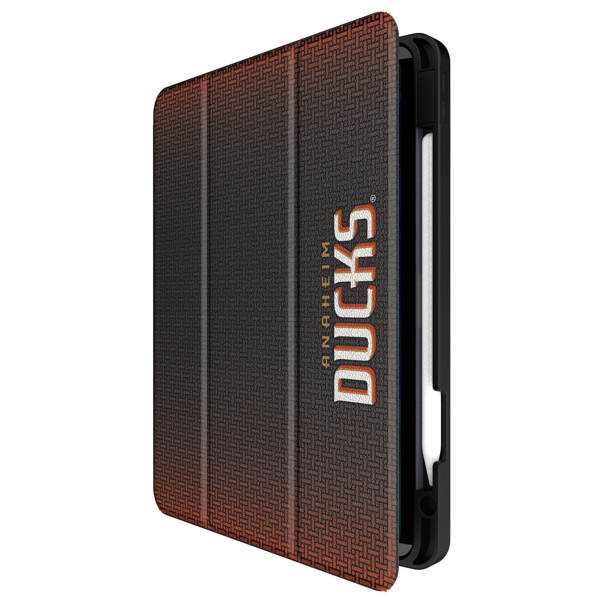 Anaheim Ducks Linen Tablet Case for Apple iPad - Sports Gifts, Sports Memorabilia, Sports Collectibles, Fan Shop