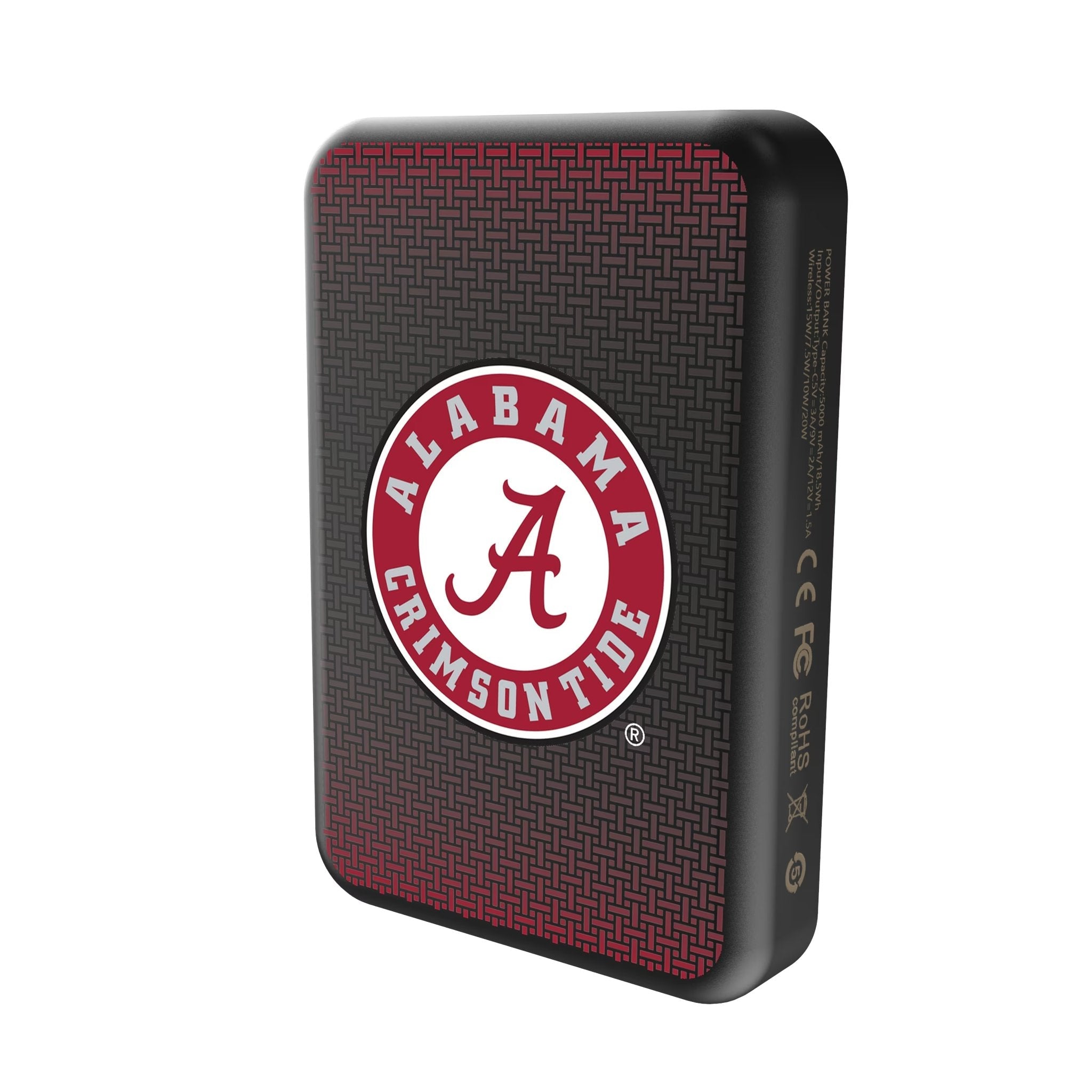 University of Alabama Crimson Tide Linen Wireless Mag Power Bank - Sports Gifts, Sports Memorabilia, Sports Collectibles, Fan Shop