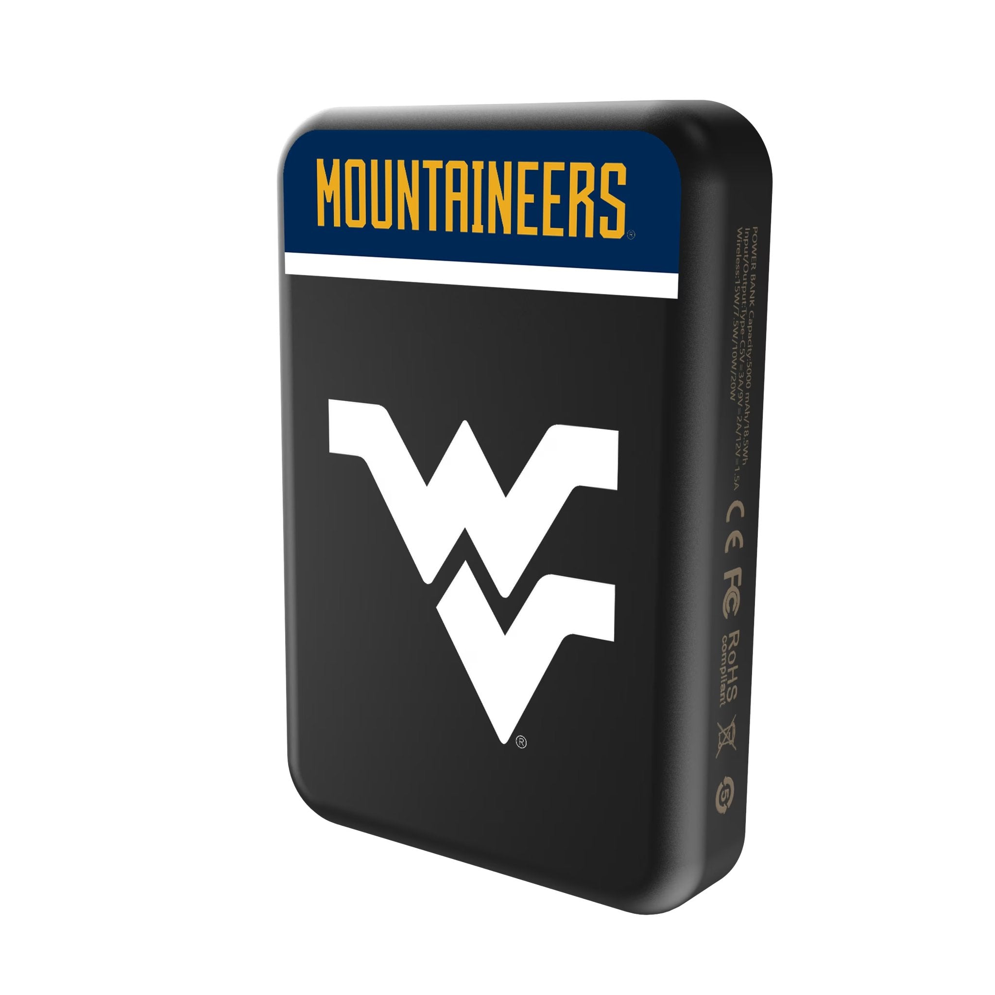 West Virginia University Mountaineers Endzone Plus Wireless Mag Power Bank - Sports Gifts, Sports Memorabilia, Sports Collectibles, Fan Shop