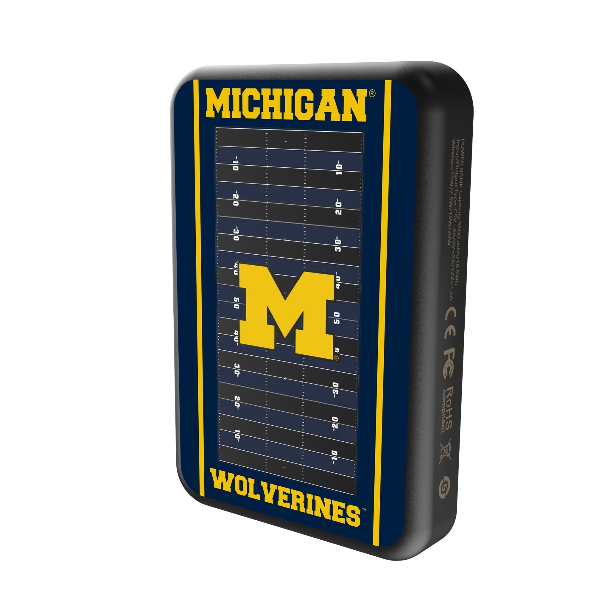 University of Michigan Wolverines Field Wireless Mag Power Bank - Sports Gifts, Sports Memorabilia, Sports Collectibles, Fan Shop