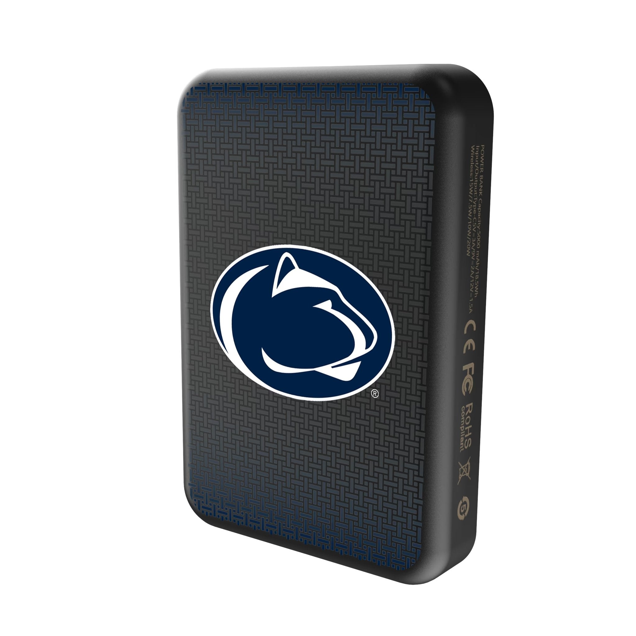 Pennsylvania State University Nittany Lions Linen Wireless Mag Power Bank - Sports Gifts, Sports Memorabilia, Sports Collectibles, Fan Shop