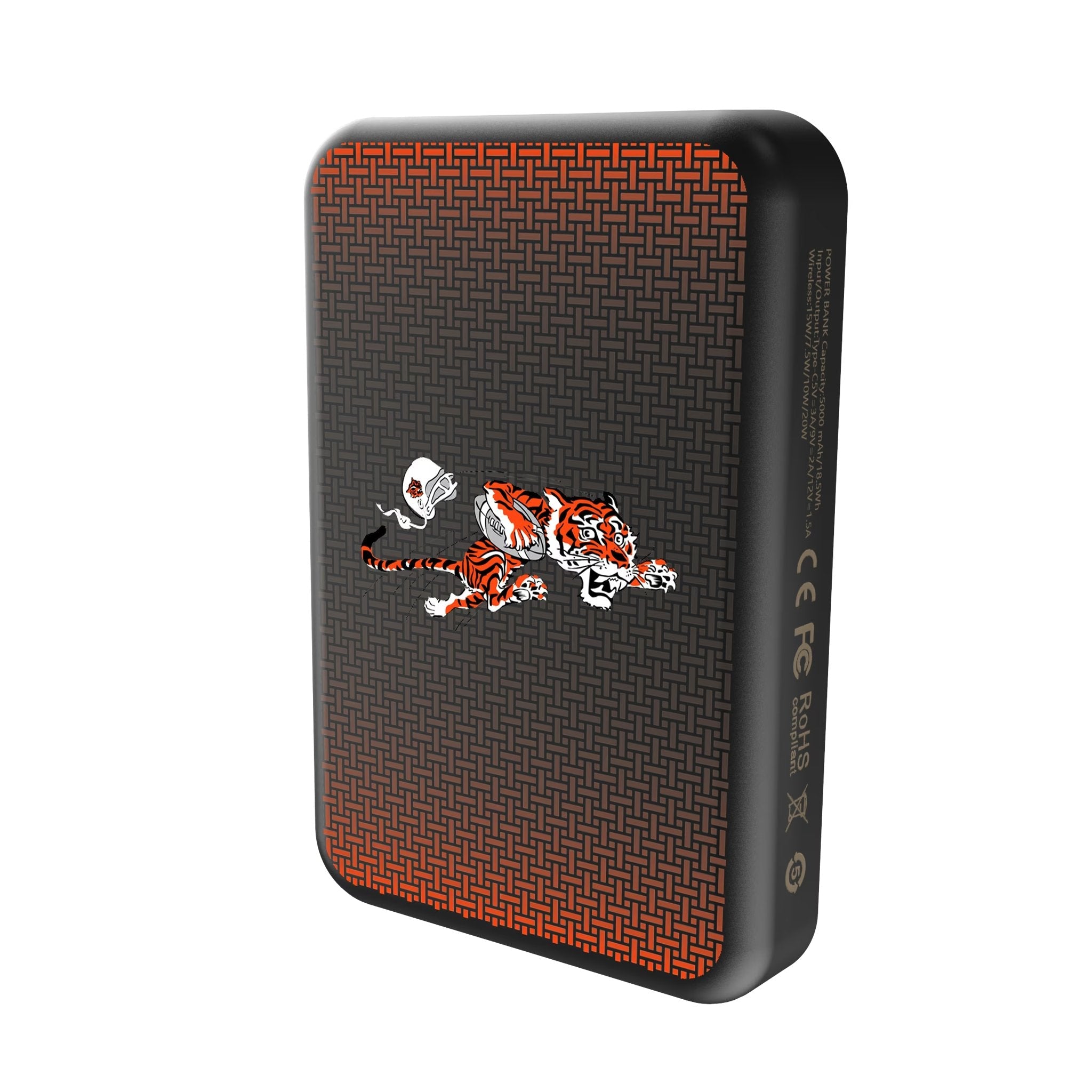Cincinnati Bengals Historic Collection Linen Wireless Mag Power Bank - Sports Gifts, Sports Memorabilia, Sports Collectibles, Fan Shop