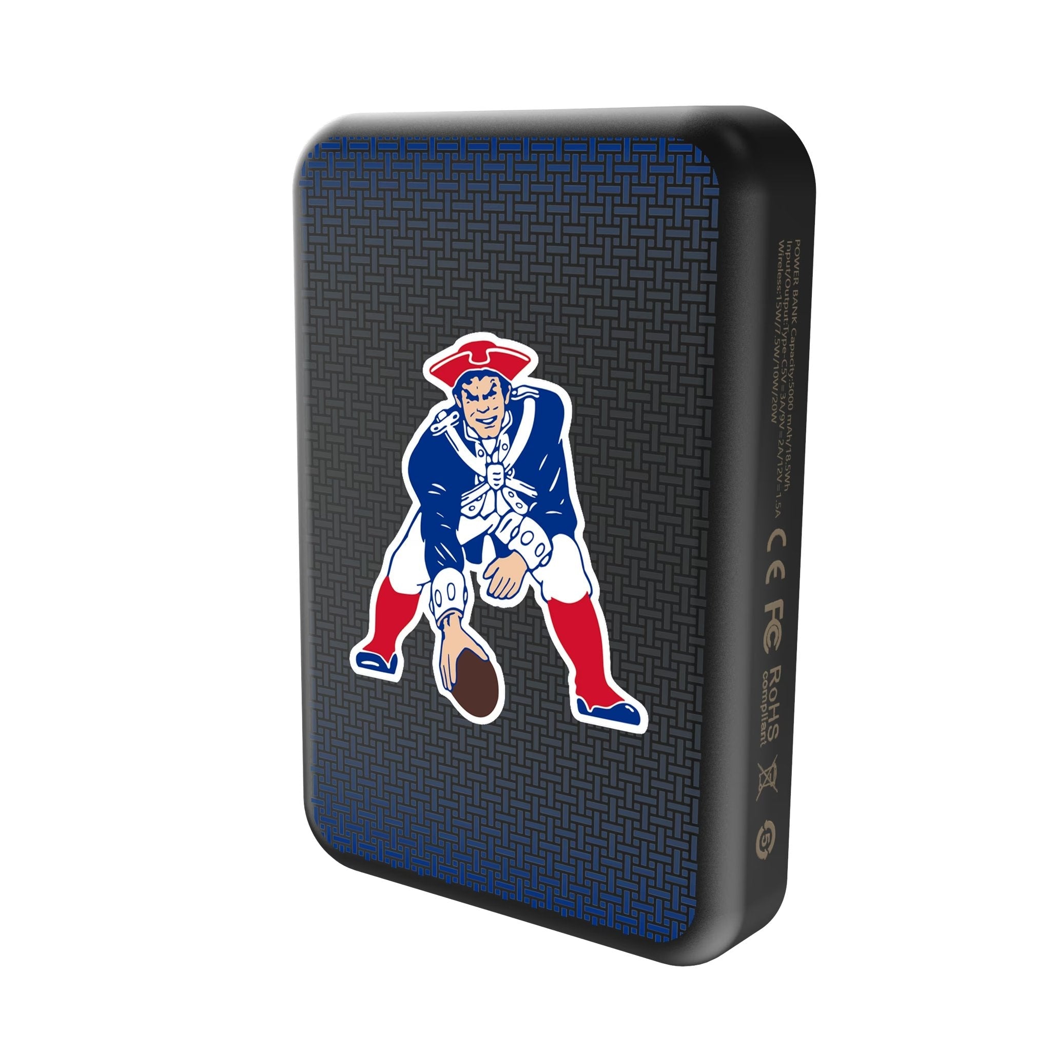 New England Patriots Historic Collection Linen Wireless Mag Power Bank - Sports Gifts, Sports Memorabilia, Sports Collectibles, Fan Shop