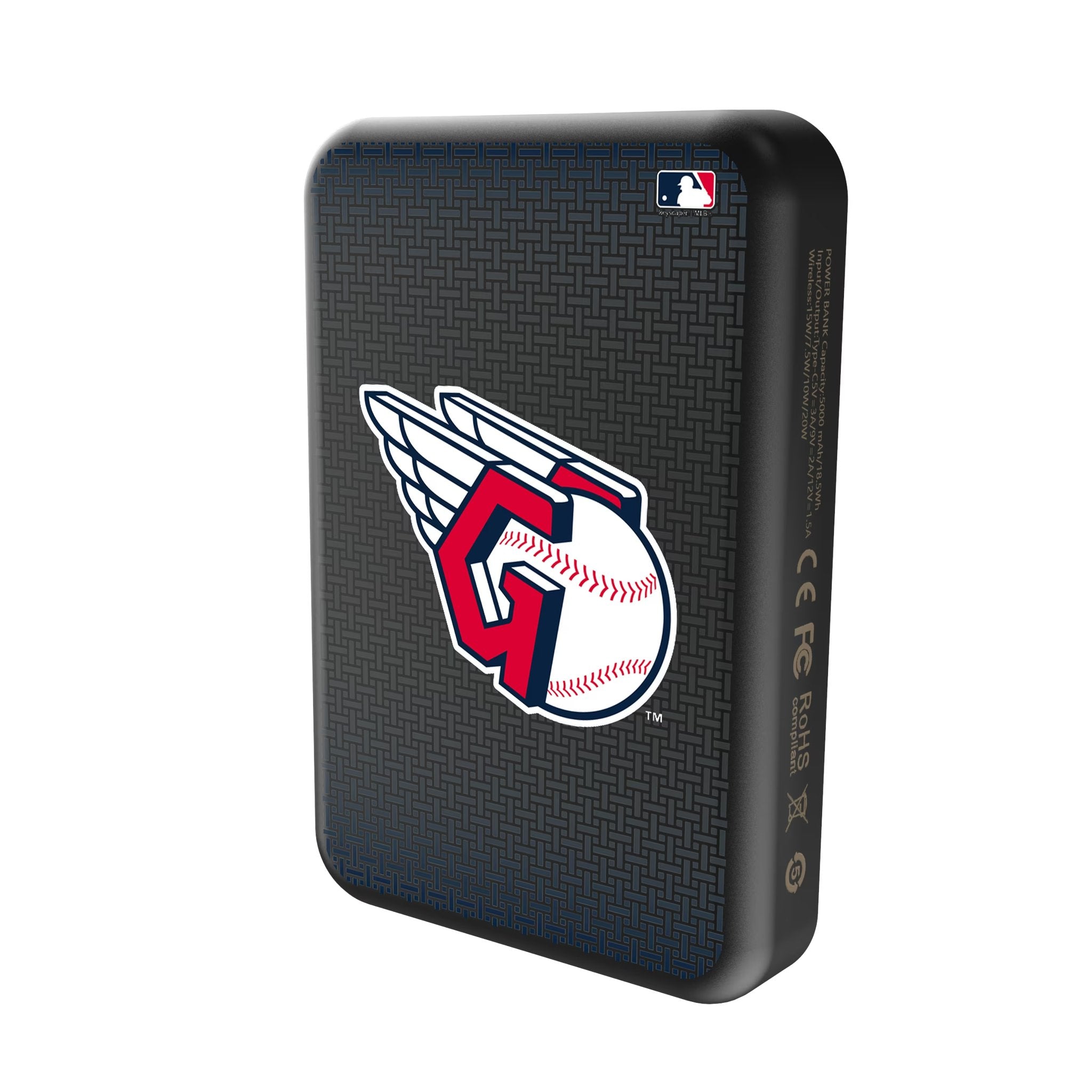 Cleveland Guardians Linen Wireless Mag Power Bank - Sports Gifts, Sports Memorabilia, Sports Collectibles, Fan Shop
