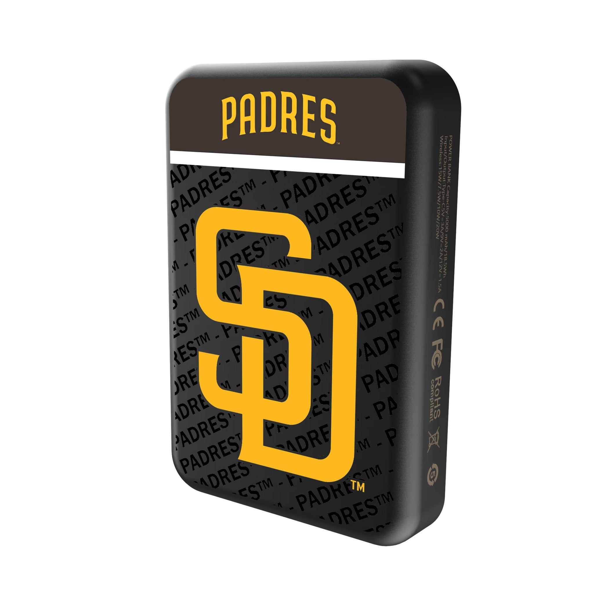 San Diego Padres Endzone Plus Wireless Mag Power Bank - Sports Gifts, Sports Memorabilia, Sports Collectibles, Fan Shop
