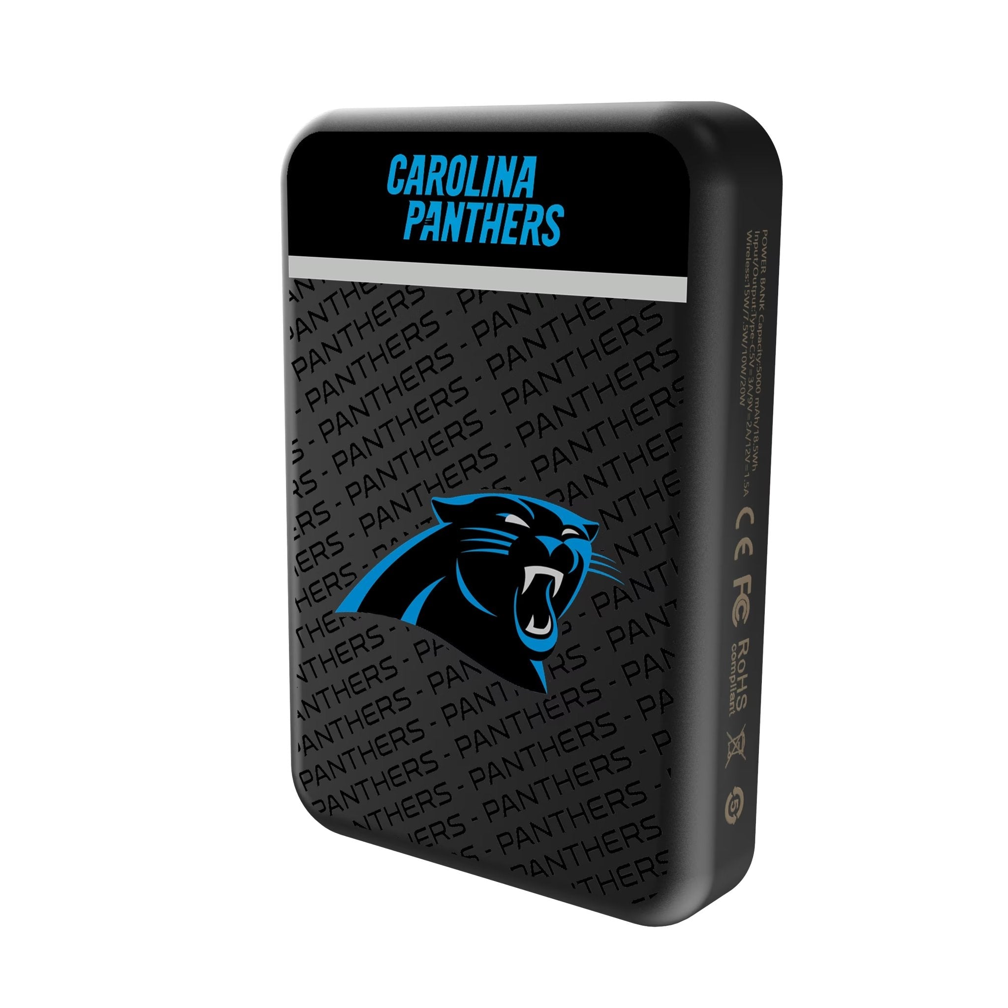 Carolina Panthers Endzone Plus Wireless Mag Power Bank - Sports Gifts, Sports Memorabilia, Sports Collectibles, Fan Shop