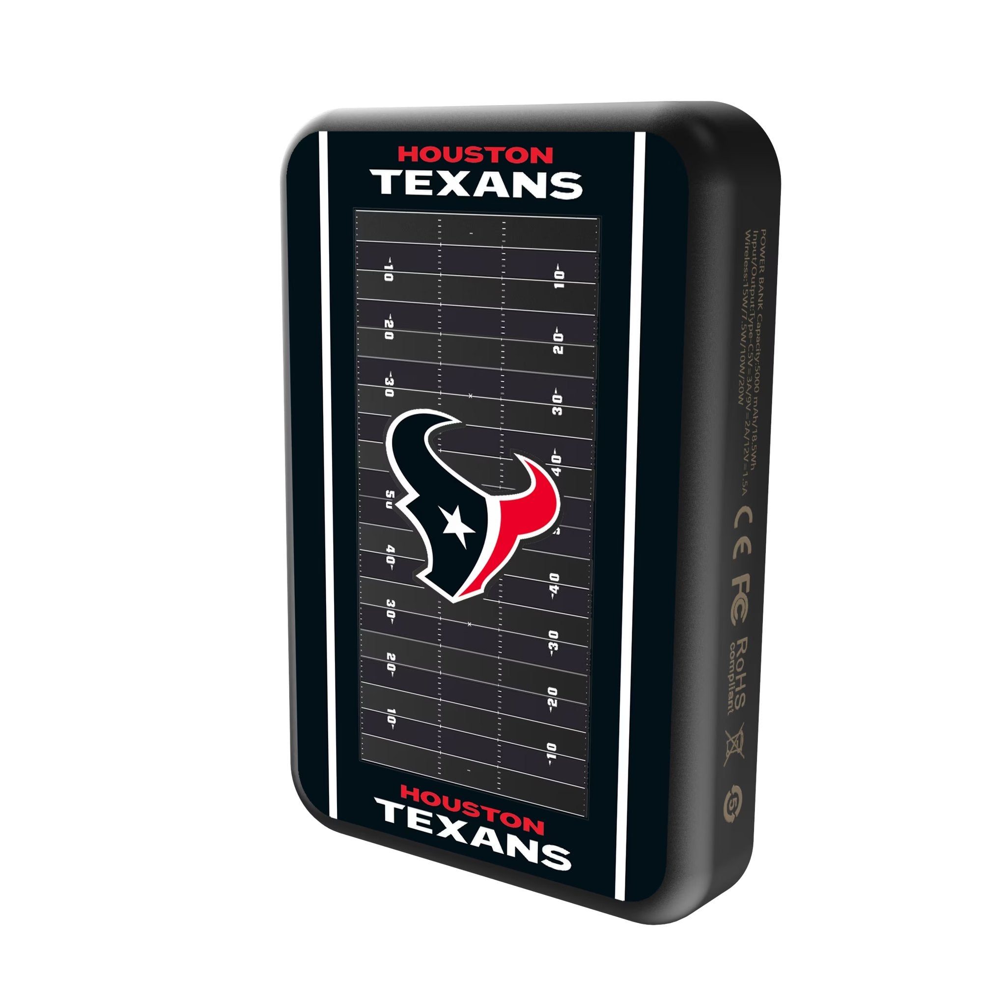 Houston Texans Field Wireless Mag Power Bank - Sports Gifts, Sports Memorabilia, Sports Collectibles, Fan Shop