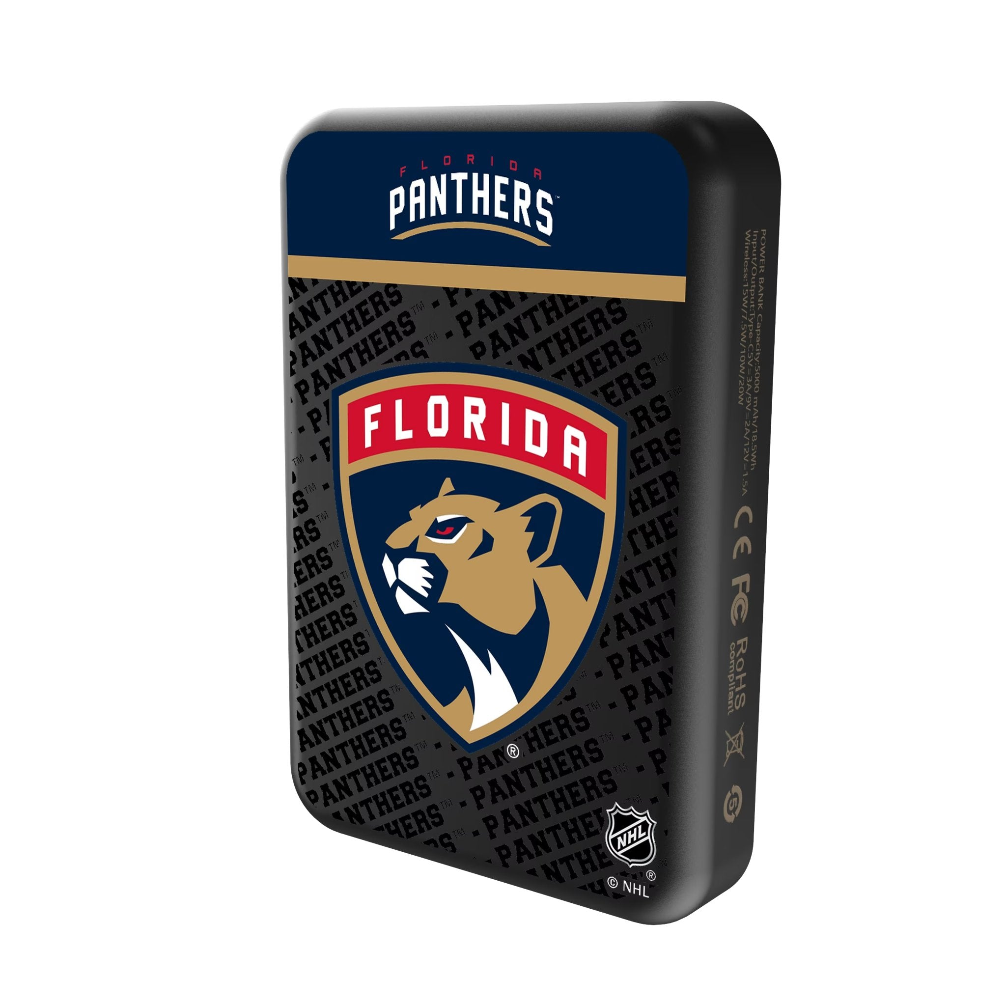 Florida Panthers Endzone Plus Wireless Mag Power Bank - Sports Gifts, Sports Memorabilia, Sports Collectibles, Fan Shop