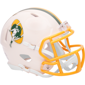 Green Bay Packers Speed Mini Football Helmet Retro Collection - Sports Gifts, Sports Memorabilia, Sports Collectibles, Fan Shop