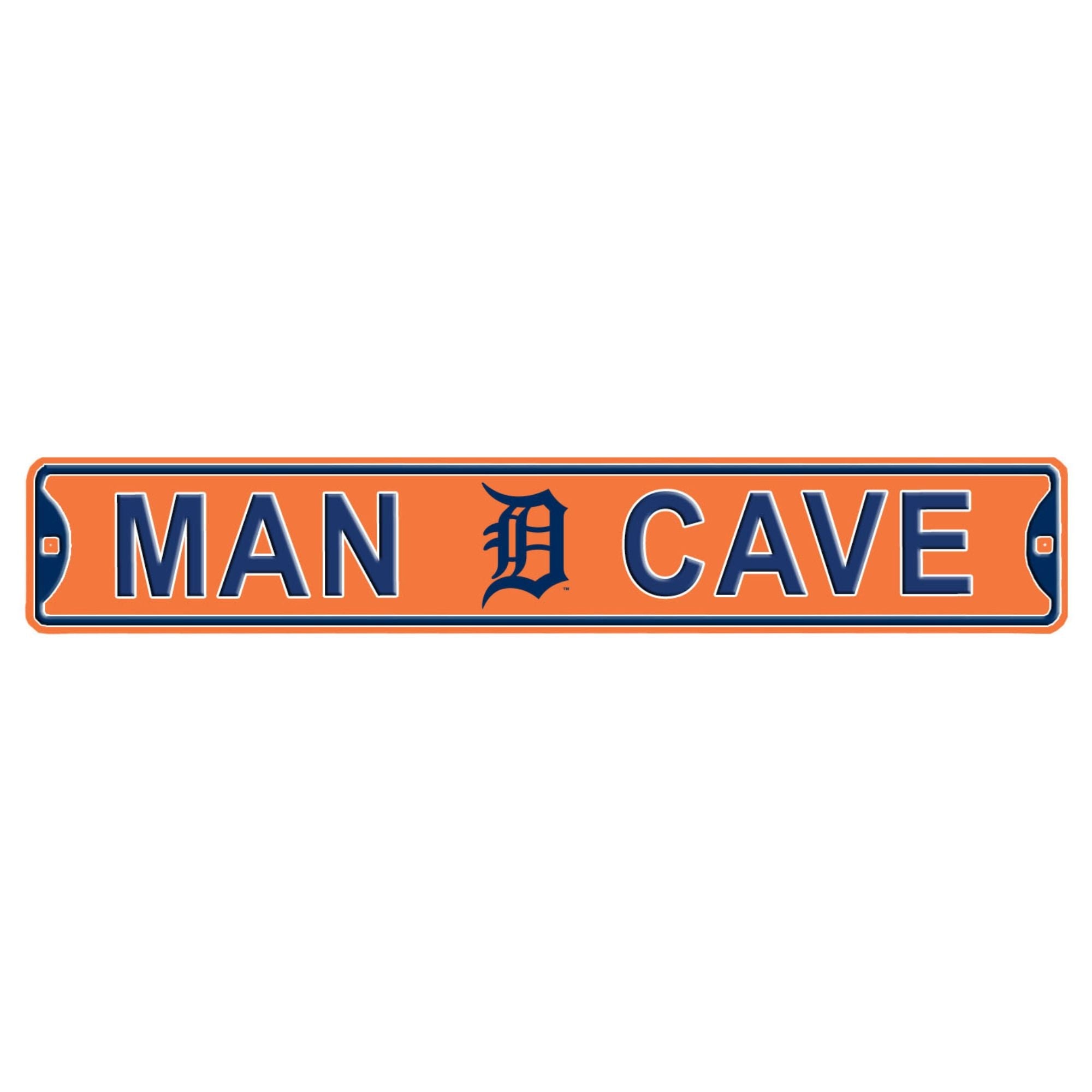 Detroit Tigers- MAN CAVE - Embossed Steel Street Sign