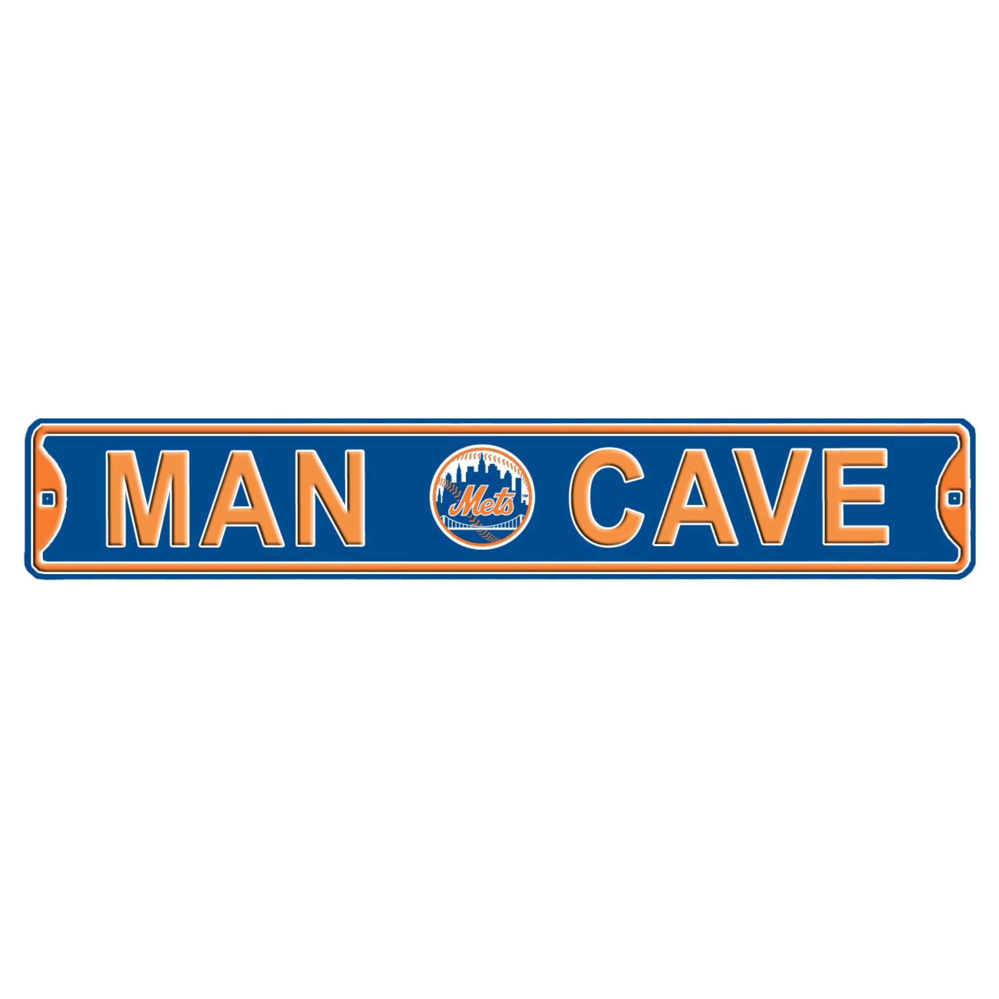 New York Mets- MAN CAVE - Embossed Steel Street Sign
