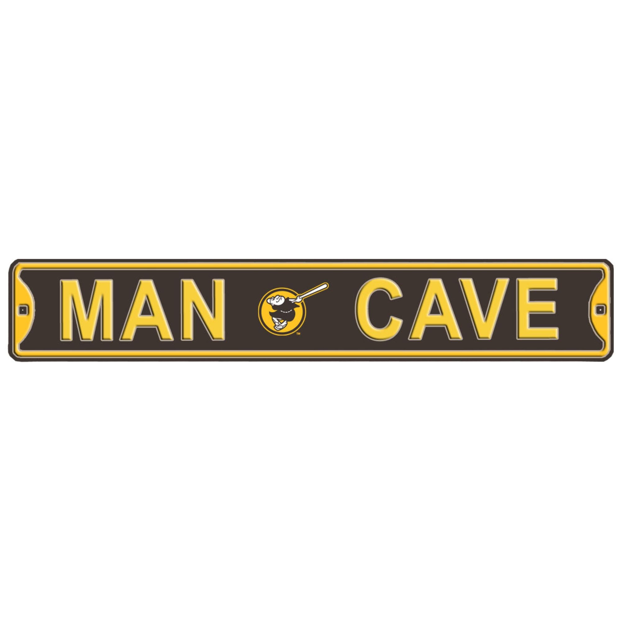 San Diego Padres- MAN CAVE - Embossed Steel Street Sign