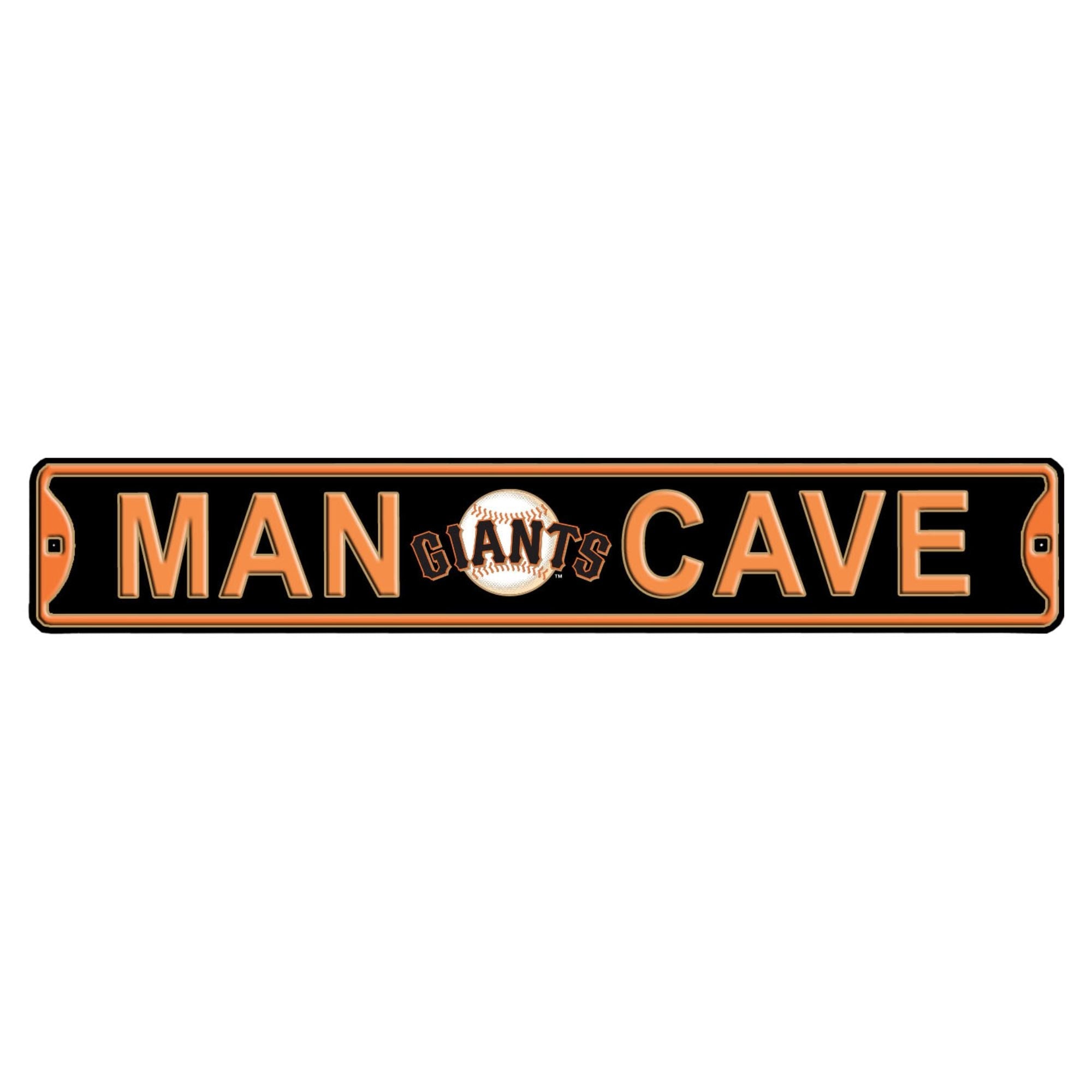 San Francisco Giants - MAN CAVE - Embossed Steel Street Sign