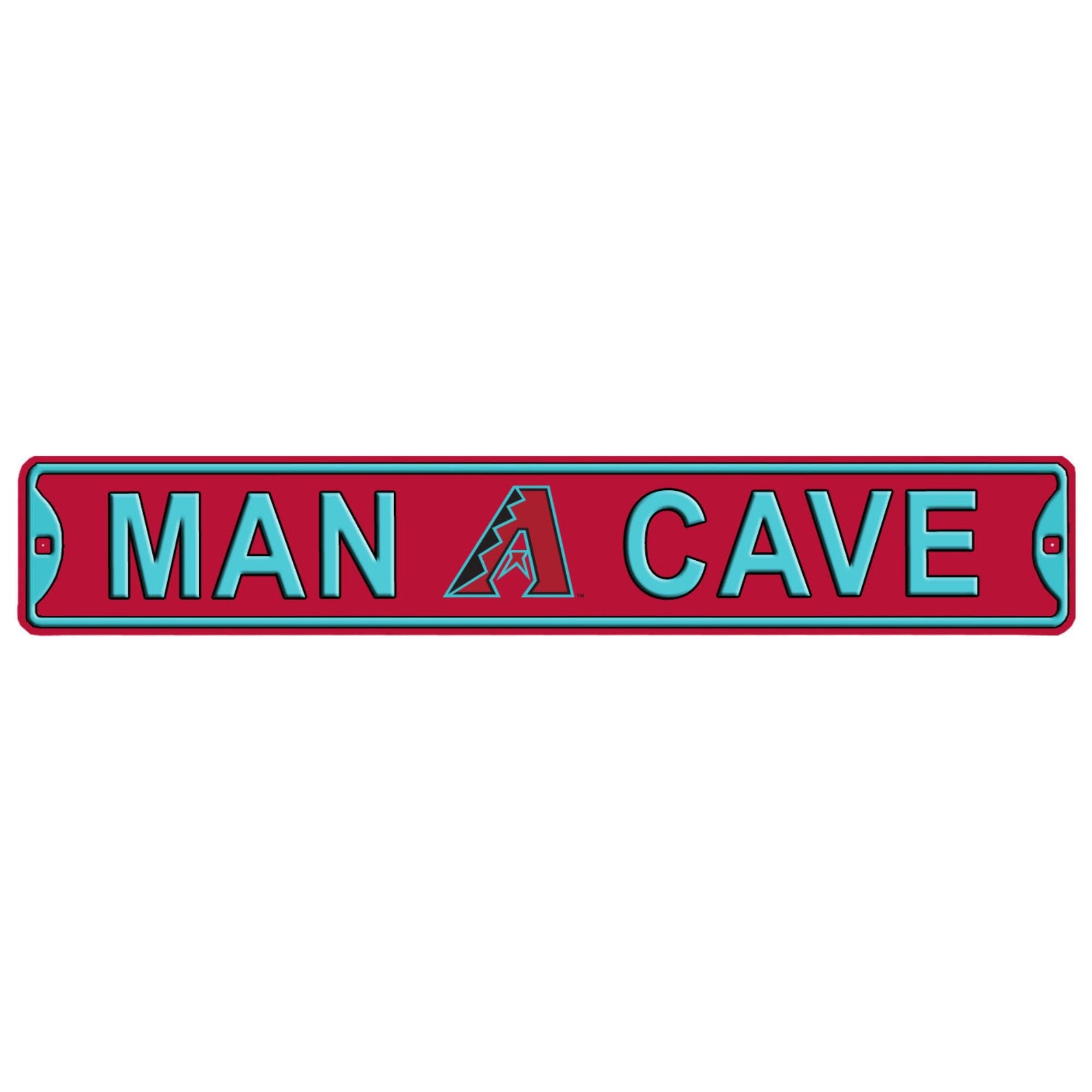 Arizona Diamondbacks - MAN CAVE - Embossed Steel Street Sign