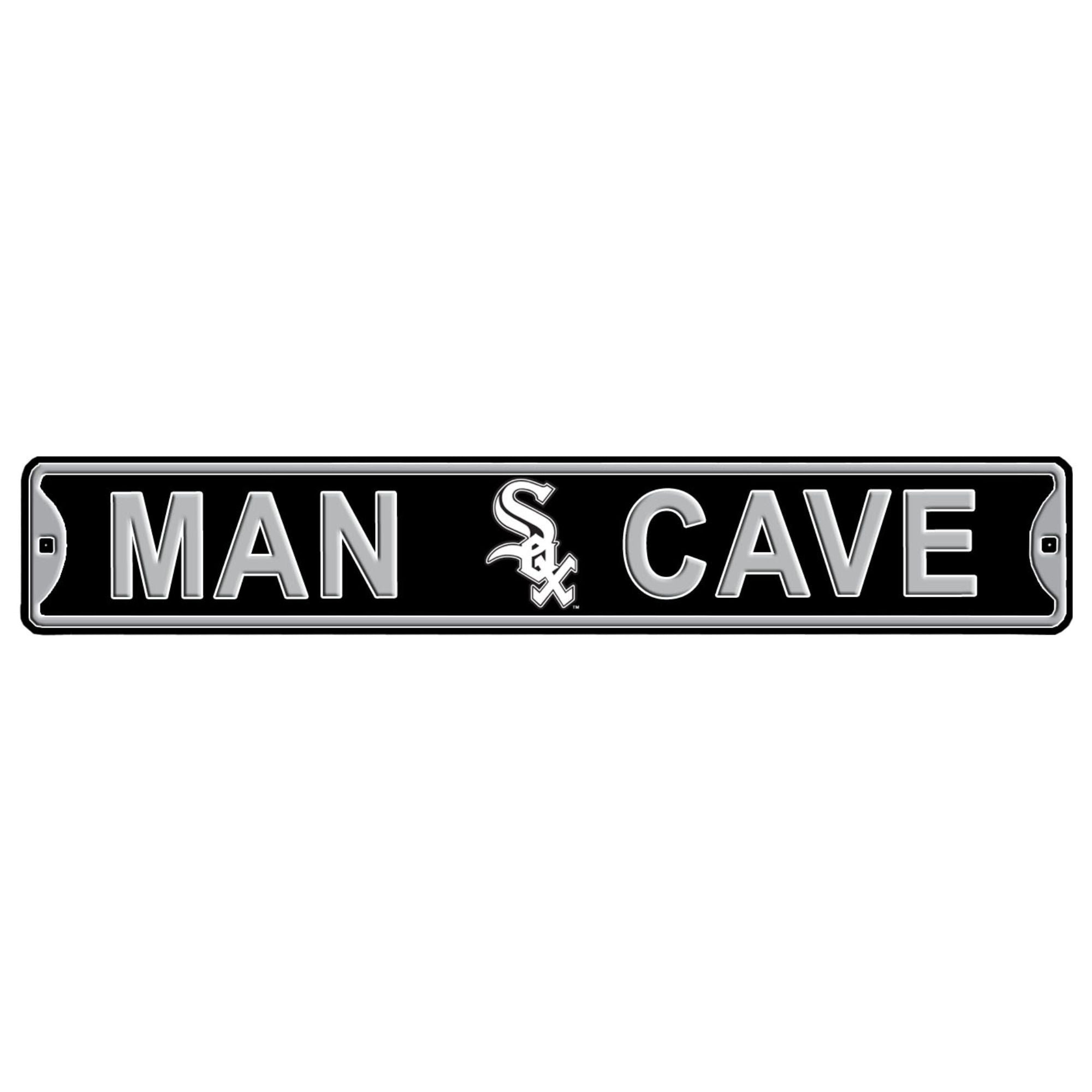 Chicago White Sox - MAN CAVE - Embossed Steel Street Sign