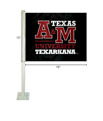 College Flags & Banners Co. Texas A&M Texarkana Eagles Car Flag - Sports Collectibles, Sports Memorabilia, Sports Fan Shop, Sports Gifts