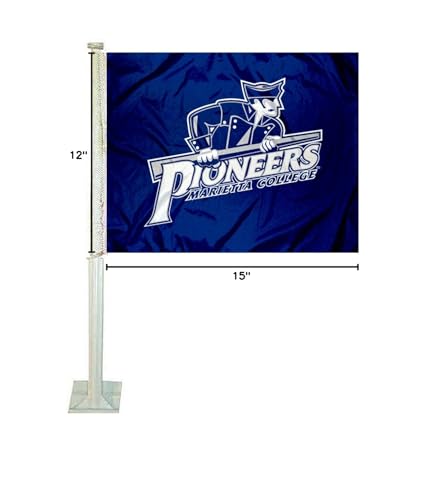 Marietta College Pioneers Car Flag - Sports Collectibles, Sports Memorabilia, Sports Fan Shop, Sports Gifts