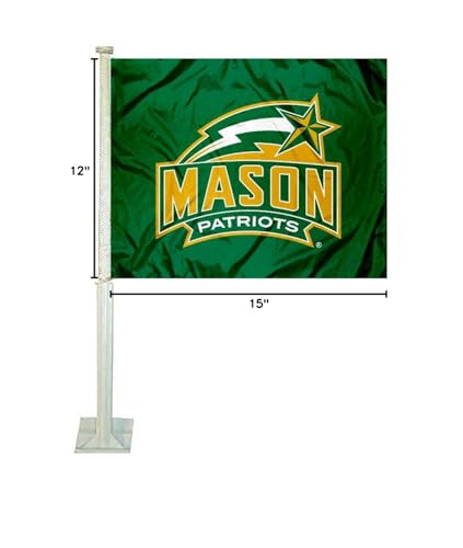 College Flags & Banners Co. GMU Patriots Car and Auto Flag - Sports Collectibles, Sports Memorabilia, Sports Fan Shop, Sports Gifts