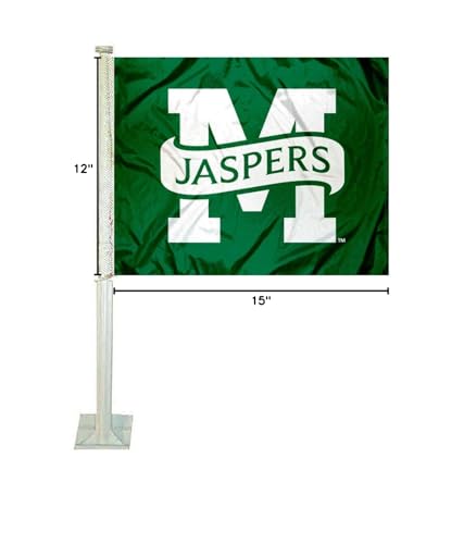 College Flags & Banners Co. Manhattan Jaspers Car Flag - Sports Collectibles, Sports Memorabilia, Sports Fan Shop, Sports Gifts