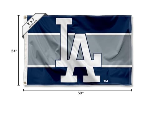 WinCraft Los Angeles Dodgers 2x3 Foot Small Flag - Sports Collectibles, Sports Memorabilia, Sports Fan Shop, Sports Gifts
