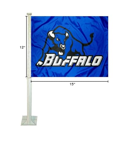 College Flags & Banners Co. UB Bulls Car and Auto Flag - Sports Collectibles, Sports Memorabilia, Sports Fan Shop, Sports Gifts