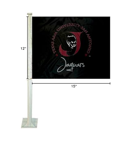 College Flags & Banners Co. Texas A&M San Antonio Jaguars Car Flag - Sports Collectibles, Sports Memorabilia, Sports Fan Shop, Sports Gifts