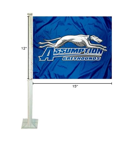 Assumption College Greyhounds Car Flag - Sports Collectibles, Sports Memorabilia, Sports Fan Shop, Sports Gifts