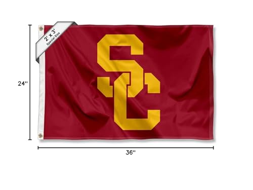 College Flags & Banners Co. USC Trojans Small 2x3 Foot Flag - Sports Collectibles, Sports Memorabilia, Sports Fan Shop, Sports Gifts