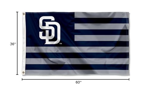 WinCraft San Diego Baseball Americana 3x5 Flag - Sports Collectibles, Sports Memorabilia, Sports Fan Shop, Sports Gifts