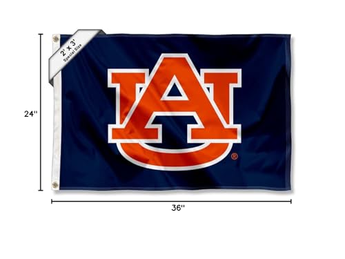 College Flags & Banners Co. Auburn Small 2x3 Foot Flag - Sports Collectibles, Sports Memorabilia, Sports Fan Shop, Sports Gifts