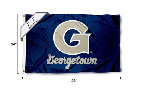 College Flags & Banners Co. Georgetown Hoyas 2x3 Foot Flag - Sports Collectibles, Sports Memorabilia, Sports Fan Shop, Sports Gifts
