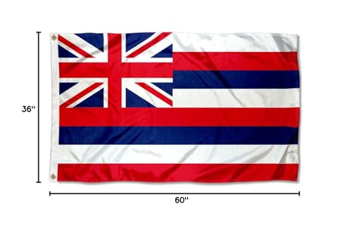 Sports Flags Pennants Company State of Hawaii Flag 3x5 Foot Banner - Sports Collectibles, Sports Memorabilia, Sports Fan Shop, Sports Gifts