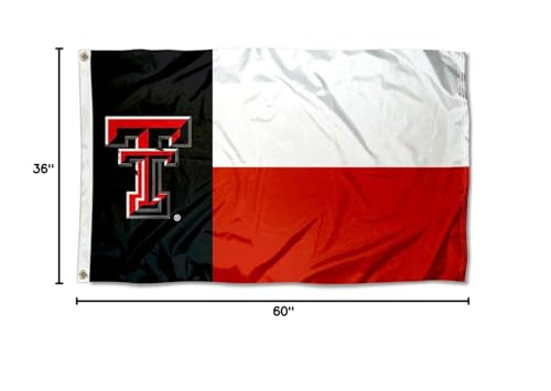 College Flags & Banners Co. Texas Tech University State and USA Flag 3x5 Set - Sports Collectibles, Sports Memorabilia, Sports Fan Shop, Sports Gifts