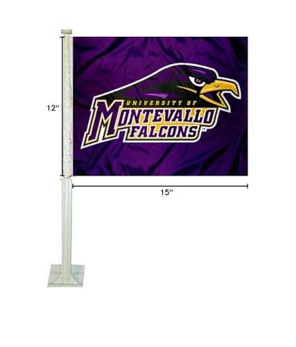 College Flags & Banners Co. University of Montevallo Car Flag - Sports Collectibles, Sports Memorabilia, Sports Fan Shop, Sports Gifts