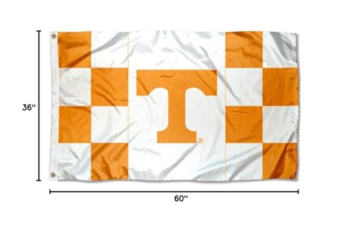 College Flags & Banners Co. Tennessee Volunteers Checkerboard Stripes Flag and USA 3x5 Set - Sports Collectibles, Sports Memorabilia, Sports Fan Shop, Sports Gifts