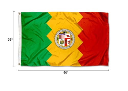Sports Flags Pennants Company City of Los Angeles Flag 3x5 Foot Banner - Sports Collectibles, Sports Memorabilia, Sports Fan Shop, Sports Gifts
