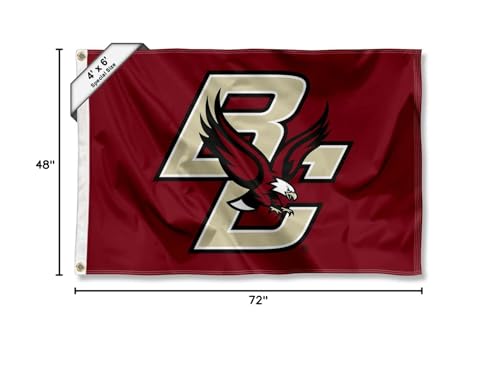 College Flags & Banners Co. BC Eagles 4 ft x 6 ft Flag - Sports Collectibles, Sports Memorabilia, Sports Fan Shop, Sports Gifts