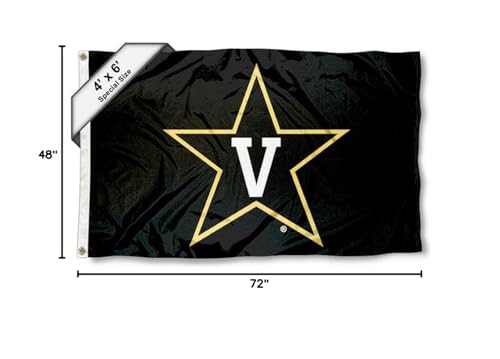 College Flags & Banners Co. Vanderbilt Commodores 4 ft x 6 ft Flag - Sports Collectibles, Sports Memorabilia, Sports Fan Shop, Sports Gifts