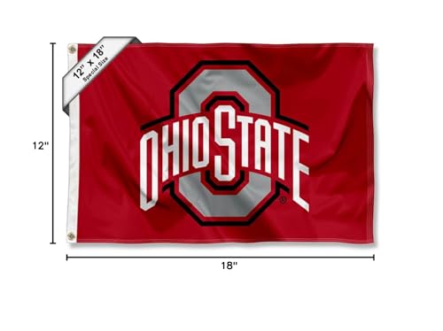 College Flags & Banners Co. Ohio State Buckeyes Boat and Golf Cart Flag - Sports Collectibles, Sports Memorabilia, Sports Fan Shop, Sports Gifts