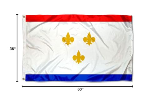 Sports Flags Pennants Company City of New Orleans Flag 3x5 Foot Banner - Sports Collectibles, Sports Memorabilia, Sports Fan Shop, Sports Gifts