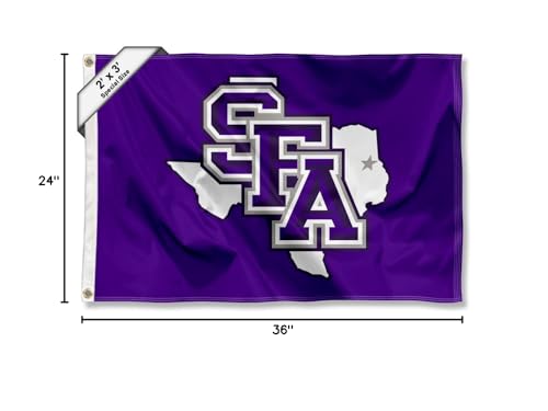 College Flags & Banners Co. Stephen F. Austin Lumberjacks Small 2x3 Foot Flag - Sports Collectibles, Sports Memorabilia, Sports Fan Shop, Sports Gifts