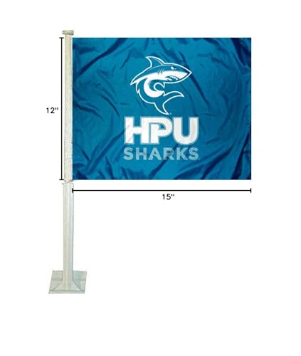 College Flags & Banners Co. Hawaii Pacific Sharks Car Flag - Sports Collectibles, Sports Memorabilia, Sports Fan Shop, Sports Gifts