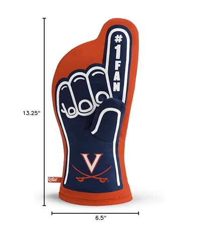 YouTheFan NCAA Virginia Cavaliers #1 Oven Mitt - Sports Collectibles, Sports Memorabilia, Sports Fan Shop, Sports Gifts