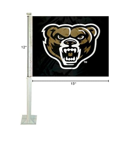 College Flags & Banners Co. Oakland Grizzlies Car Flag - Sports Collectibles, Sports Memorabilia, Sports Fan Shop, Sports Gifts