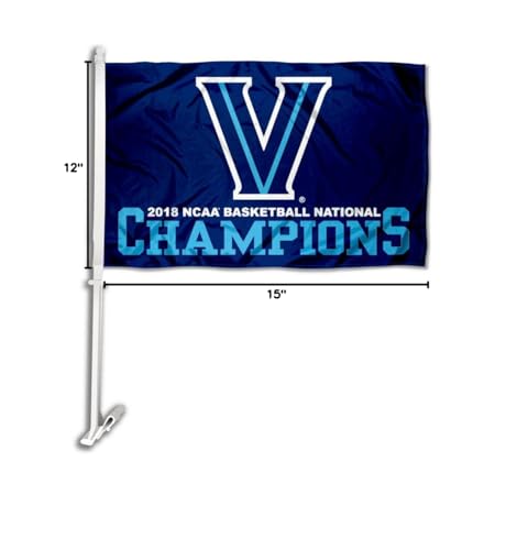 College Flags & Banners Co. Villanova Wildcats NCAA Basketball 2018 Champions Car Flag - Sports Collectibles, Sports Memorabilia, Sports Fan Shop, Sports Gifts
